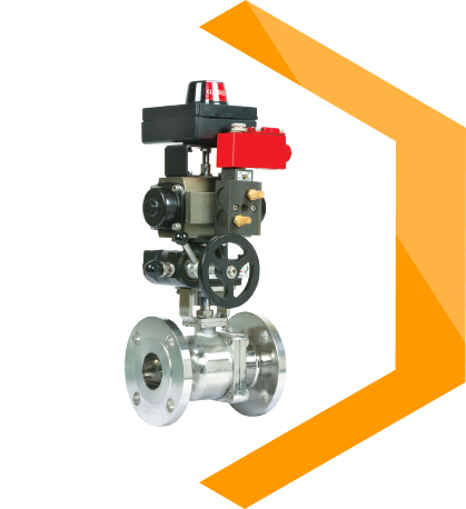 2 Piece Designed Ball Valve with Complete Automation System