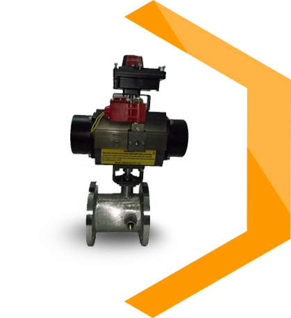 Jacketed Ball Valve with actuator 