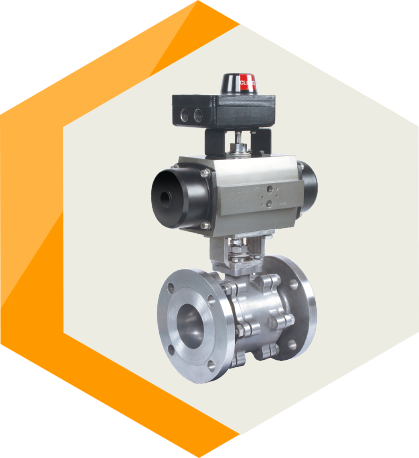 Metal Seated Ball Valve with Actuator and Position Indicator