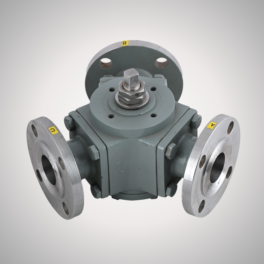 3 Way 120˚ Ball Valve with Actuator