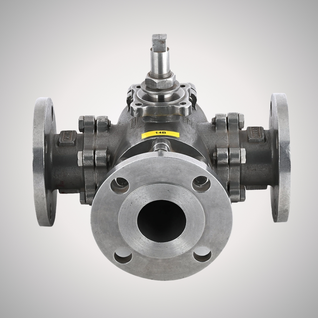 3 Way T – Port Pigging Ball Valve with Actuator