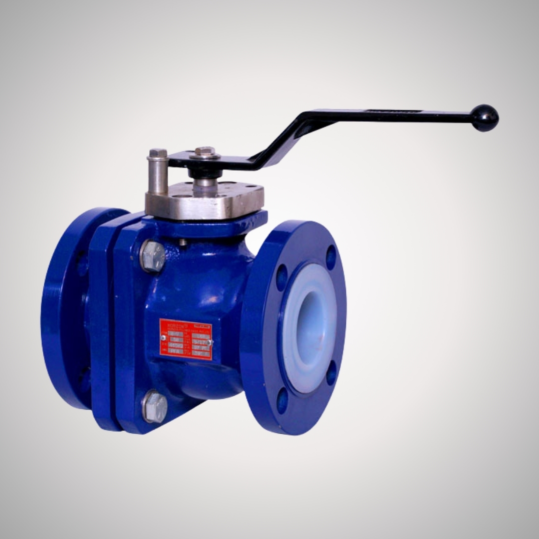 Lined Ball Valve with Actuator and Solenoid Valve