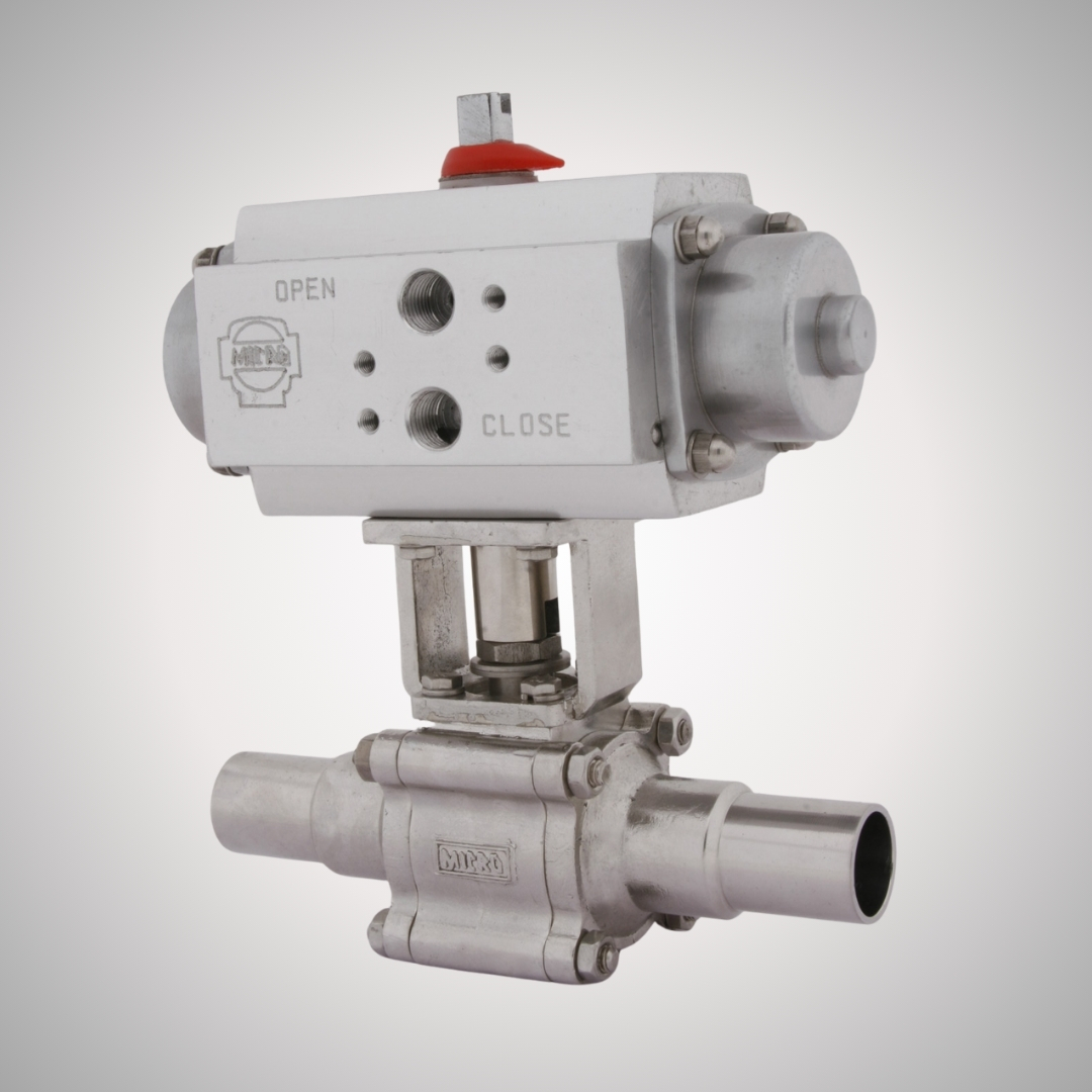 Orbital Weld Ball Valve with Actuator