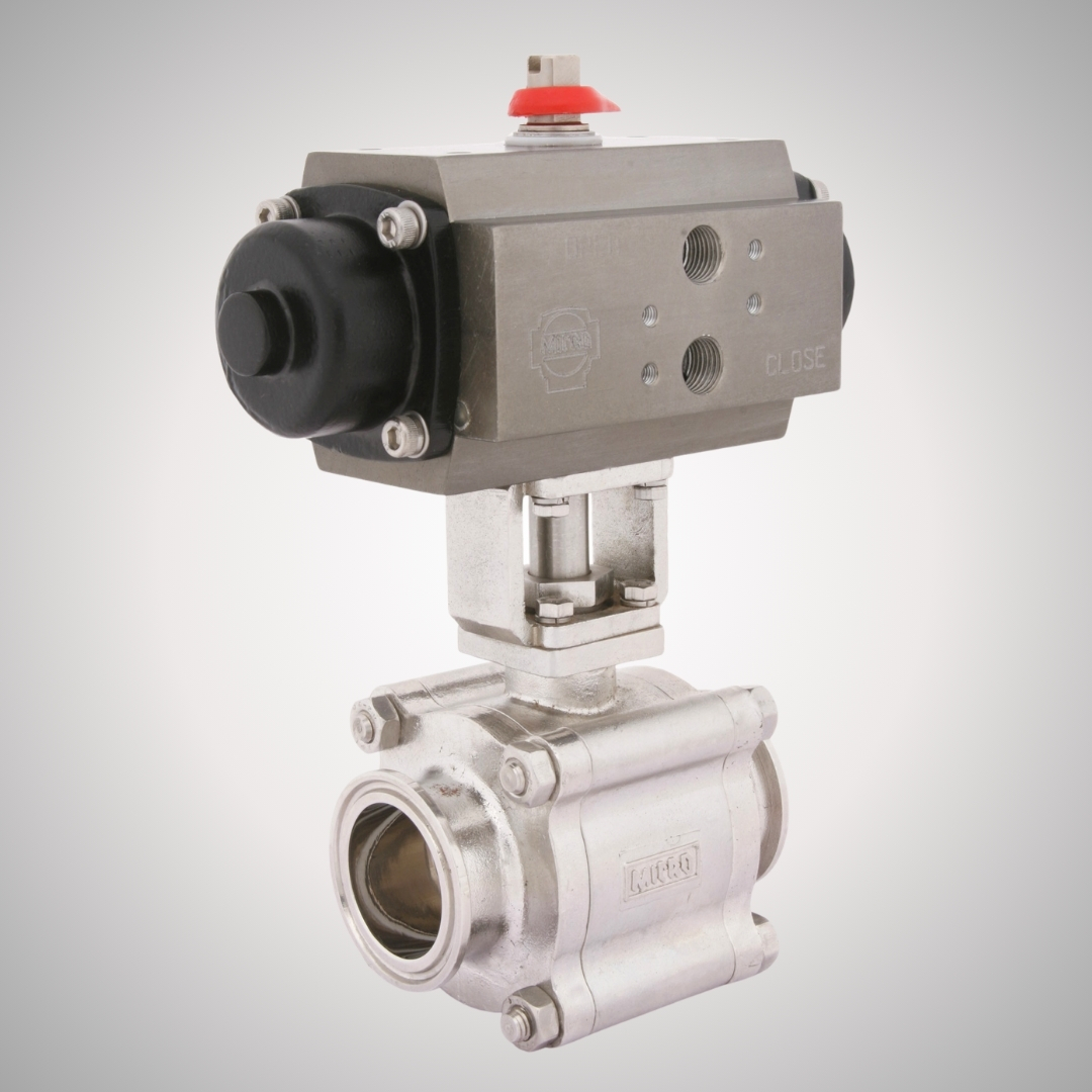 TC End Ball Valve with Actuator (Valve without Cavity Filler)