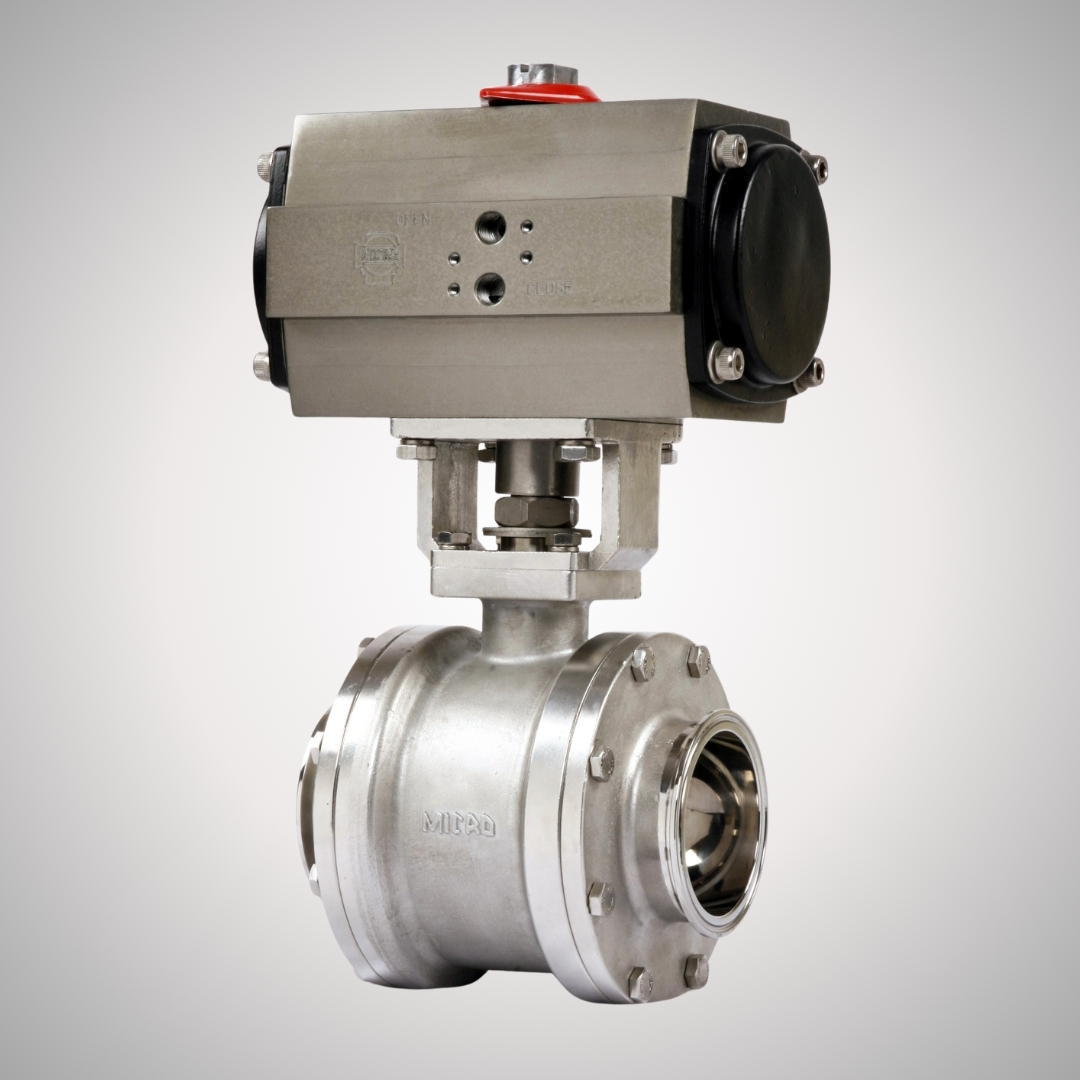 TC End Cavity Filled Ball Valve with Actuator