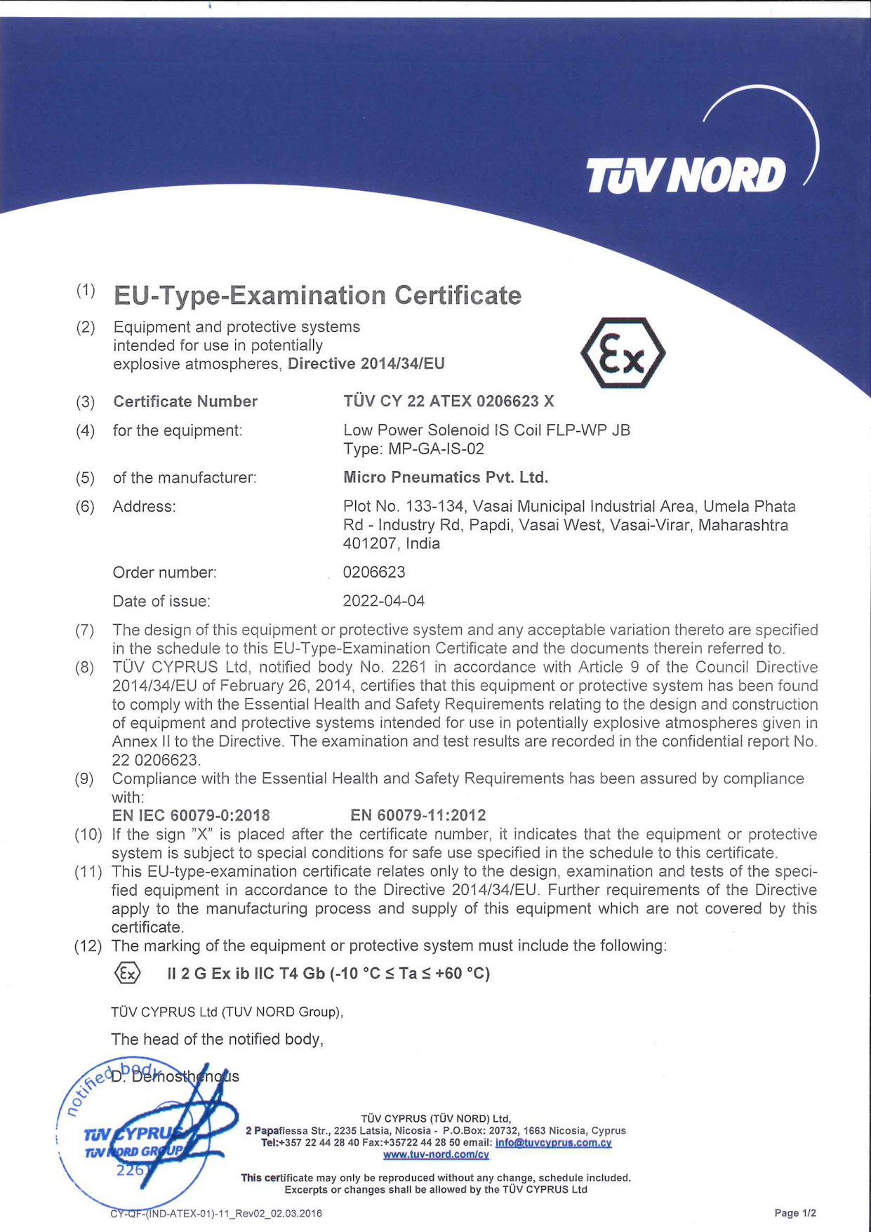 ATEX-CERTIFICATE-IS-COIL